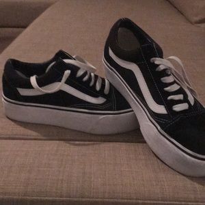 Platform vans tennis shoes